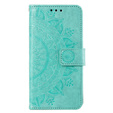 Etui z klapką do Oppo A17, Mandala, zielone