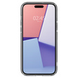Etui z MagSafe Spigen do iPhone 15, Ultra Hybrid, przezroczyste / białe + Szkło Hartowane 9H