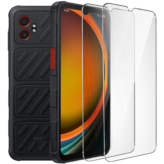 2x Szkło Hartowane do Samsung Galaxy Xcover 7 Pro, ERBORD 9H Hard Glass, szybka