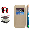 Etui z klapką do iPhone 17 Pro Max, RFID Wallet MagSafe z ochroną aparatu, złote
