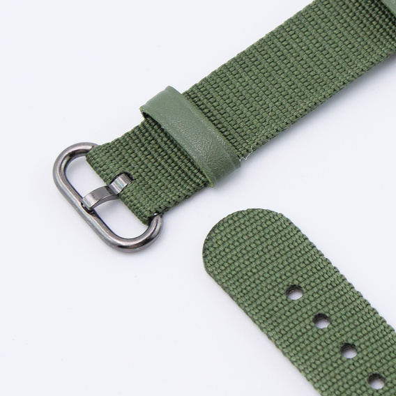 Pasek nylonowy do Xiaomi Smart Band 10 / 9 / 8, Zielony