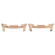 2x Adapter złącze do paska do Samsung Galaxy Watch 8 Classic 46mm, Różowe rose gold