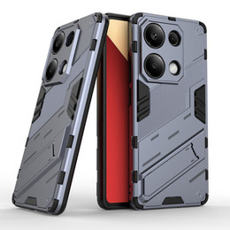 Etui do Xiaomi Redmi Note 13 Pro 4G / Xiaomi Redmi Note 14S / Xiaomi Poco M6 Pro 4G, Military kickstand, granatowe