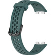 Pasek Silikonowy do Huawei Band 8 / Huawei Band 9 / Huawei Band 10, z dziurkami, Zielony