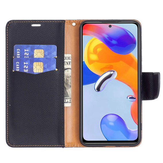 Etui z klapką do Xiaomi 12 Lite, Wallet, czarne