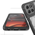 Etui do Motorola Moto G56 5G, Shockproof, z folią, czarne