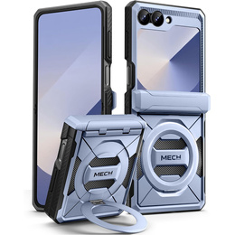Etui do Samsung Galaxy Z Flip7 FE / Z Flip6, Tongate MECH Magsafe, niebieskie