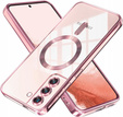 Etui do Samsung Galaxy S22, Electro MagSafe, różowe rose gold + Szkło na ekran