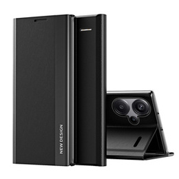 Etui z klapką do Xiaomi Redmi Note 13 Pro+, Side Magnetic, czarne