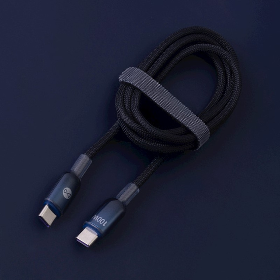 Forever Kabel Ombre USB-C do USB-C, 100W, 1m, czarny