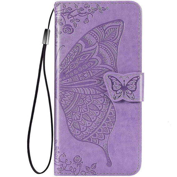 Etui z klapką do Xiaomi Redmi A5, Butterfly, fioletowe