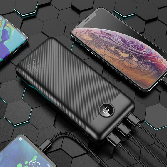 Powerbank VEGER L30 30000 mAh PD QC3.0 20W – Czarny