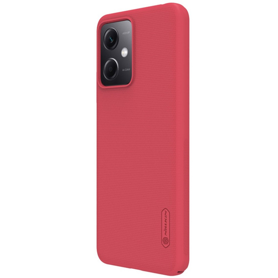 Etui NILLKIN do Xiaomi Redmi Note 12 5G / POCO X5 5G, Obudowa Super Frosted Shield Case, Czerwone