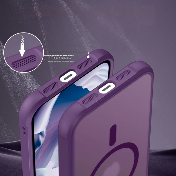 Etui Magnetyczne do Magsafe do iPhone 15 Plus, fioletowe 