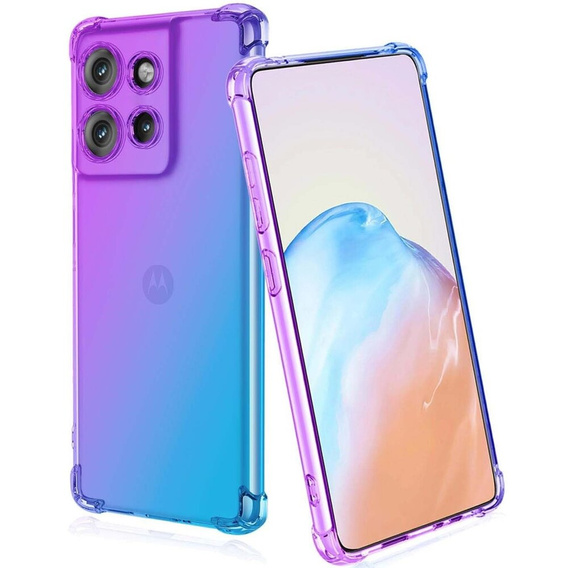 Etui Gradient Dropproof do Motorola Edge 50 Neo / Motorola ThinkPhone 25, Fioletowe / niebieskie