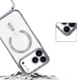 Etui do iPhone 17 Pro Max, Electro MagSafe, srebrne + Smycz