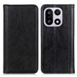 Etui z klapką do OnePlus 15, Split Leather, czarne