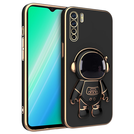 Etui do Oppo A91/F15, Astronaut, czarne