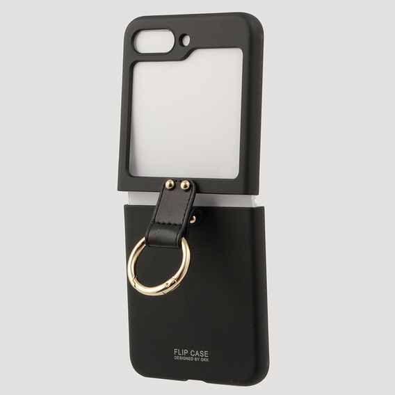 Etui GKK Ring Holder do Samsung Galaxy Z Flip5 5G, czarne