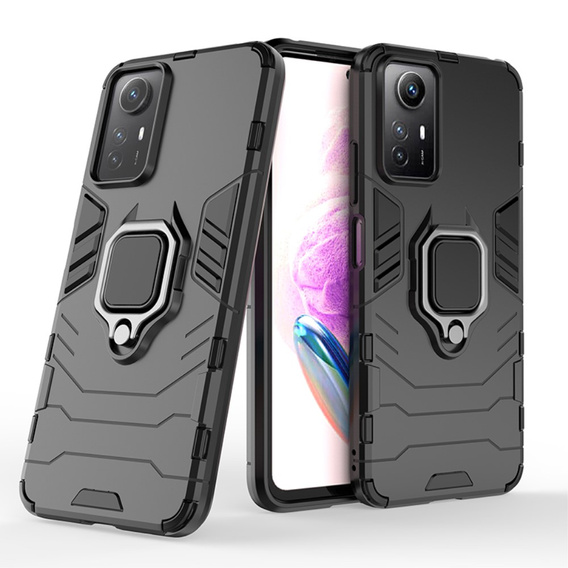 Etui do Xiaomi Redmi Note 12S 4G, Kickstand Ring, czarne