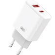 XO CE12 Szybka Ładowarka sieciowa USB-C 20W + kabel USB-C - USB-C