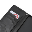Etui z klapką do Oppo A38 4G / Oppo A18 4G, Mandala, czarne