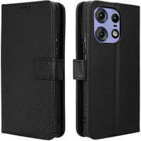 Etui z klapką do Motorola Edge 50 Pro, Wallet Smart Magnet, czarne