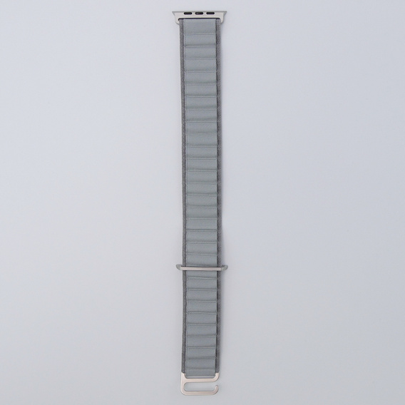 Pasek Nylonowy do Apple Watch 1/2/3/4/5/6/7/8/9/10/11/SE Ultra 1/2/3 42/44/45/46/49mm, Szary