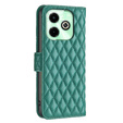 Etui z klapką do Infinix Hot 40i, Wallet, BINFEN COLOR, zielone