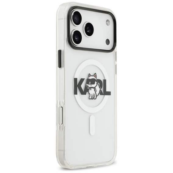 Etui Karl Lagerfeld do iPhone 17 Pro Max, IML Choupette MagSafe, przezroczyste