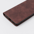Etui do Motorola Moto E13 4G, ERBORD Vintage portfel z klapką, kawowe