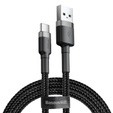 BASEUS Cafule Kabel Type-C 3A 0.5M - Black/Grey