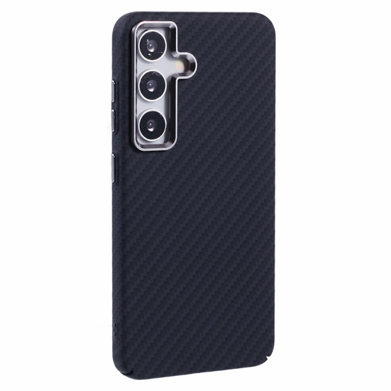 Etui do Samsung Galaxy S25, Carbon Fiber MagSafe, czarne