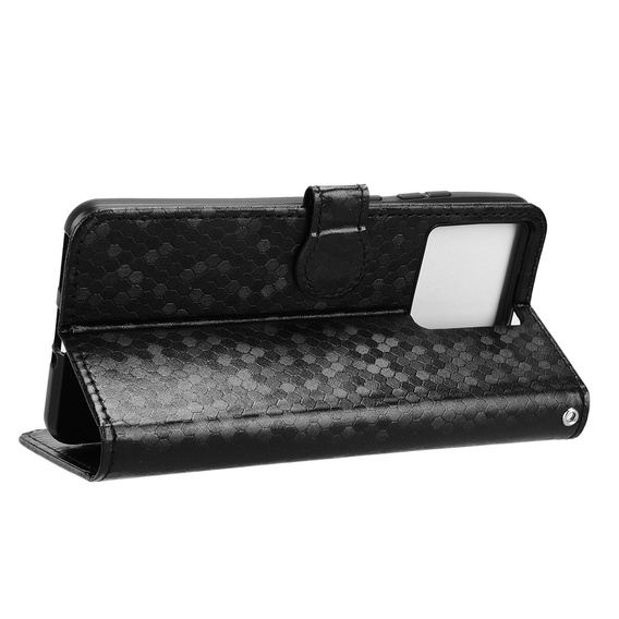 Etui z klapką do Motorola Edge 70, Wallet Rhombus, czarne