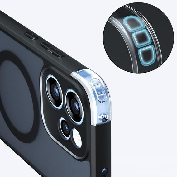 Etui do Oppo Reno 15 FS, do MagSafe, ERBORD Matt Case, czarny