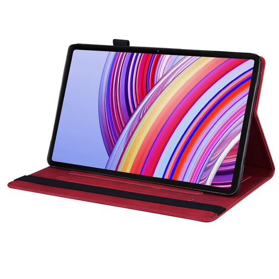 Etui do Xiaomi Redmi Pad Pro / Xiaomi Poco Pad, Classic, z miejscem na rysik, czerwone
