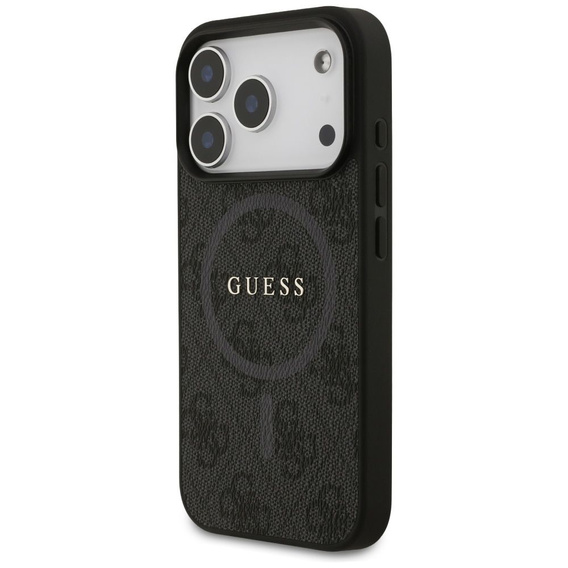Etui GUESS do iPhone 17 Pro, 4G Ring Classic Logo, czarne