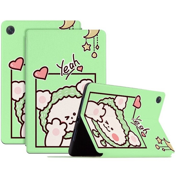 Etui do Lenovo Tab M10 Plus 10.6 Gen 3 TB-125F TB-128F, green bear