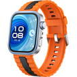 Pasek Silikonowy do Huawei Watch Fit 4 / 4 Pro / 3, Pomarańczowy / Czarny