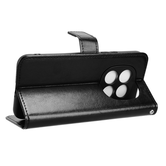 Etui z klapką do Xiaomi Redmi Note 15 Pro Plus 5G / Poco M8 Pro 5G, Crazy Horse Wallet, czarne