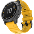 Pasek Silikonowy QucikFit 22mm do Garmin, Żółty