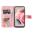 Etui z klapką do Xiaomi Redmi Note 12 4G, Mandala, różowe