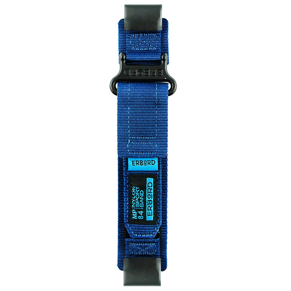 Pasek Nylonowy ERBORD MP84 do zegarków Garmin Quickfit 26mm, Niebieski, Rozmiar M/L