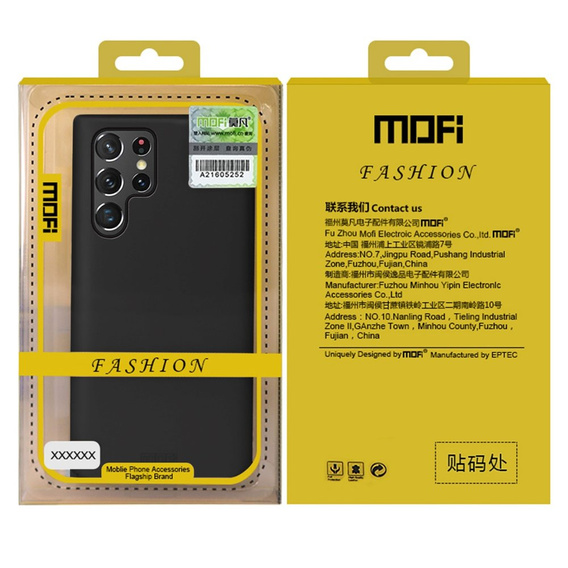 Etui MOFI do Samsung Galaxy S22 Ultra, cienkie, czarne
