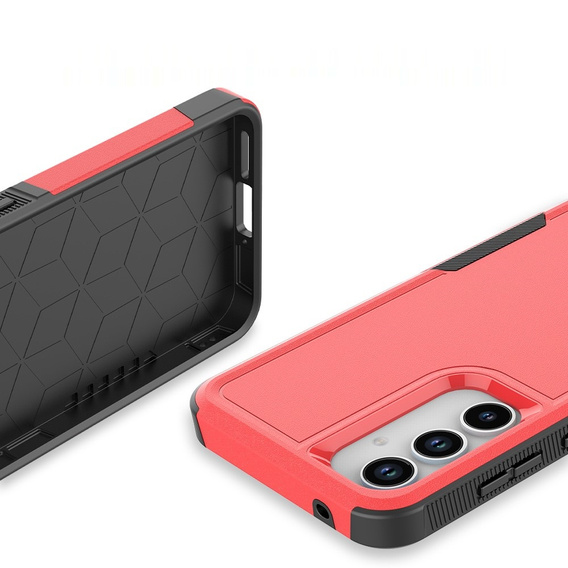 Etui pancerne do Samsung Galaxy A35 5G, Dual Shockproof, czerwone