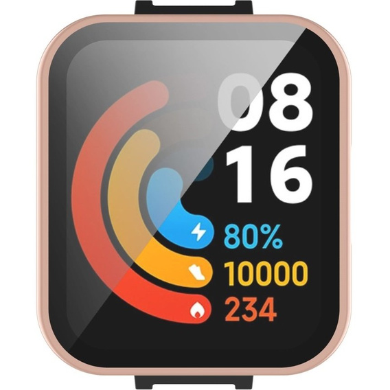 2w1 Etui + Szkło do Xiaomi Redmi Watch 2 Lite, Różowy