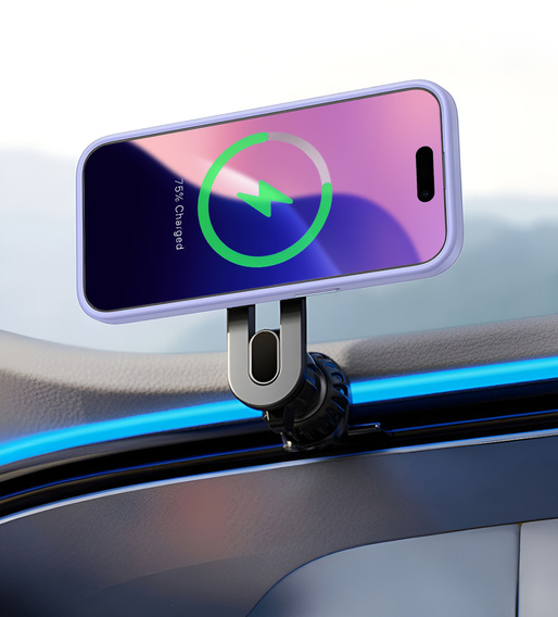 Etui do iPhone 16 Pro, do MagSafe, ERBORD Matt Case, fioletowy + Szkło na ekran