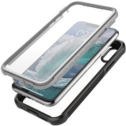 Etui do iPhone X / XS, Shockproof, z folią, czarne