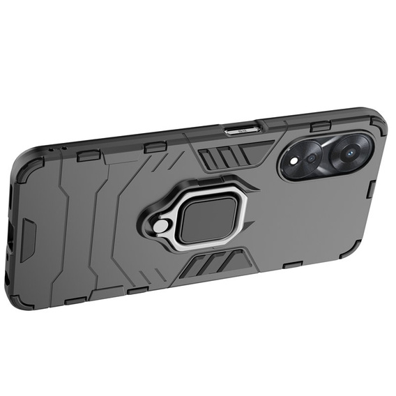 Etui do Oppo A78 5G, Kickstand Ring, czarne