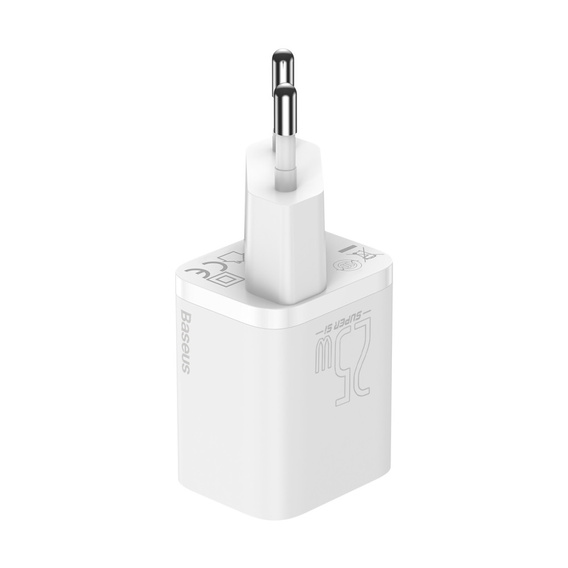 Baseus ładowarka sieciowa Super Si PD 25 W USB‑C (z kablem USB‑C) - Biała